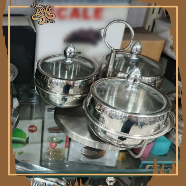Metal Serving Bowl Set - Image 2
